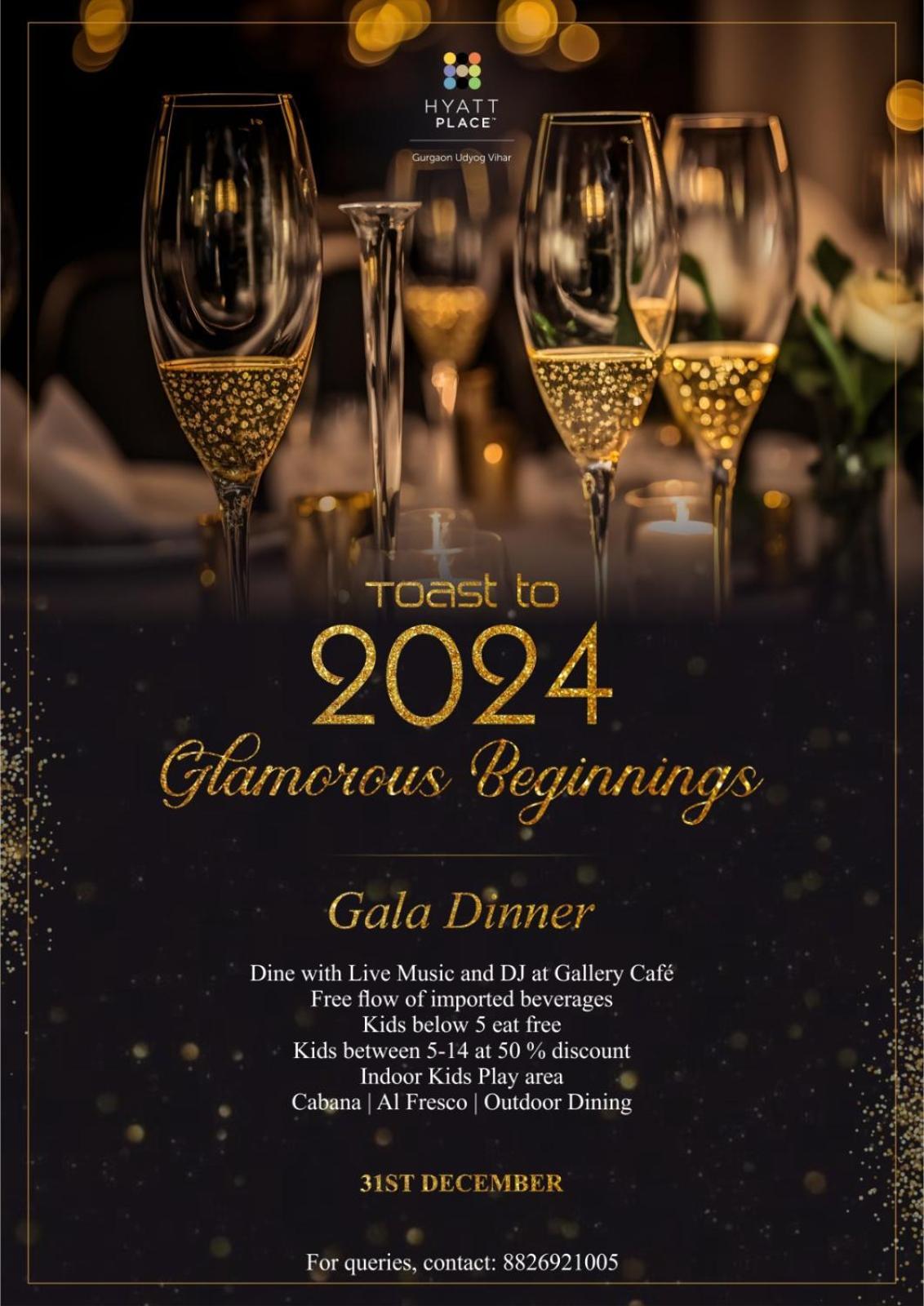 Hyatt Place Gurgaon Udyog Vihar Exteriér fotografie New Year's Eve Gala Dinner at Gallery Cafe