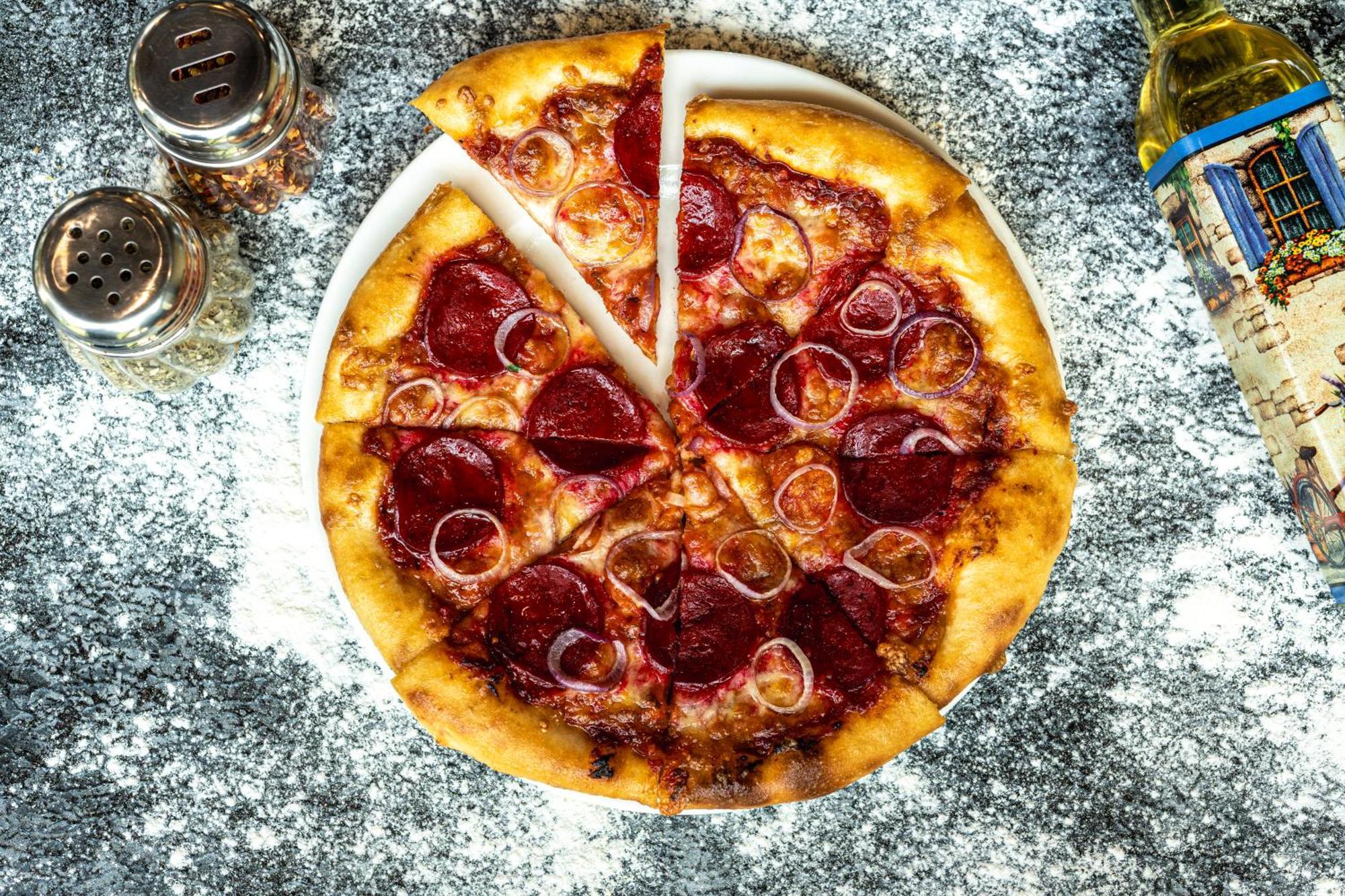 Hyatt Place Gurgaon Udyog Vihar Exteriér fotografie A pepperoni pizza